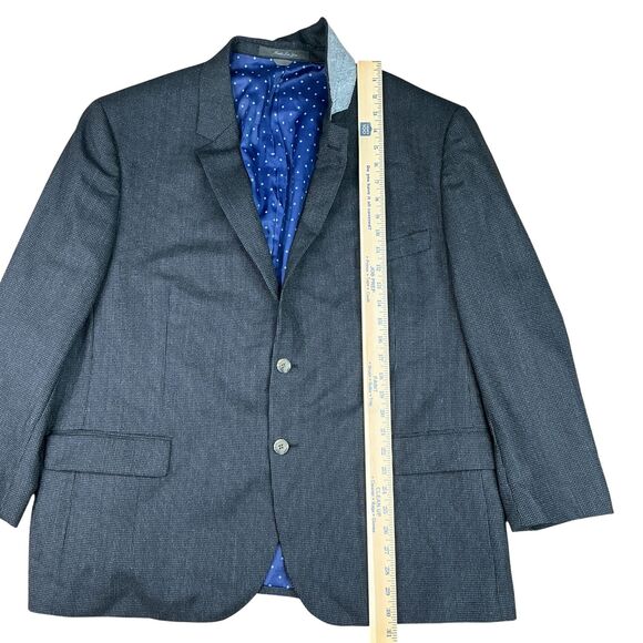 Indochino Jacket Blazer Sport Coat 52R  Speckled Black Wool Silk Old Money Luxe - Picture 16 of 16